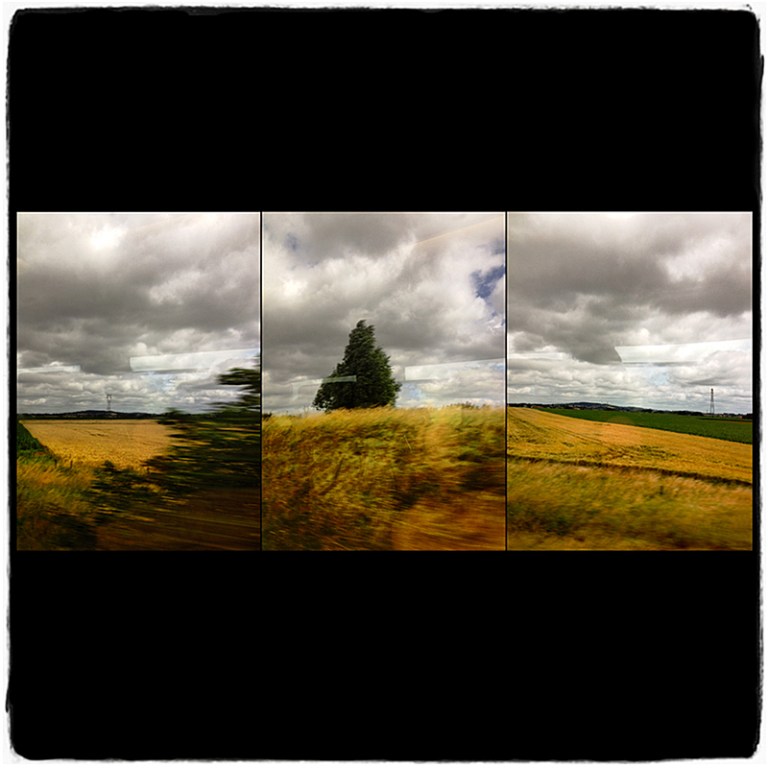 Train to Bath Triptych Blog iDiarist