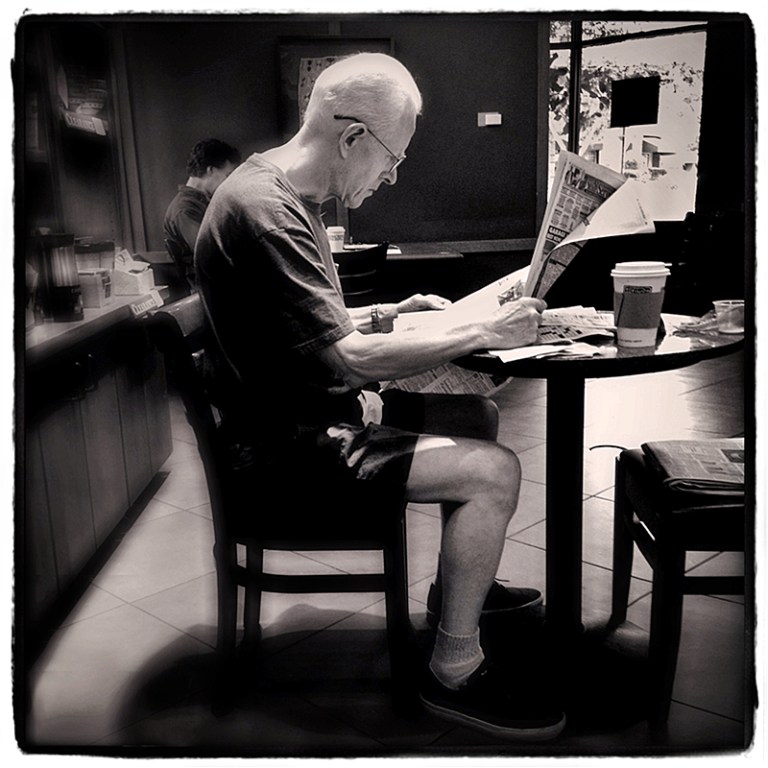 Man Reading Newspaper Blog iDiarist