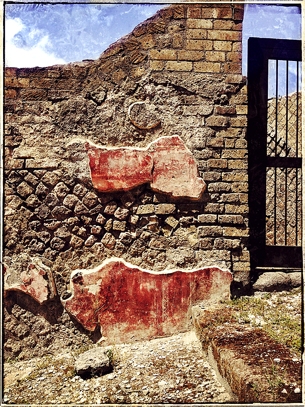 Pompei Wall Detail #1 blog iDiarist
