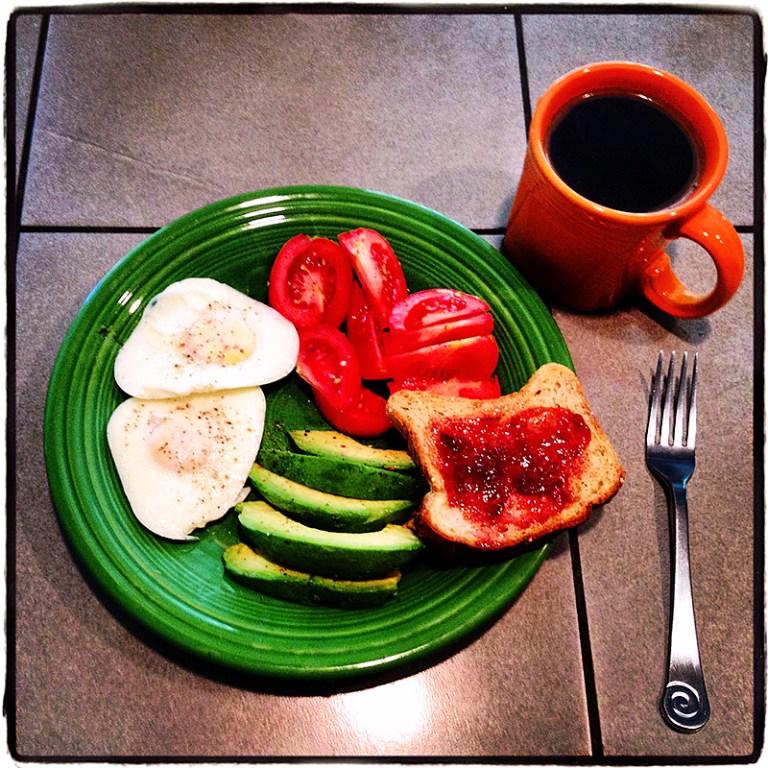 Breakfast on Fiesta Ware Blog iDiarist