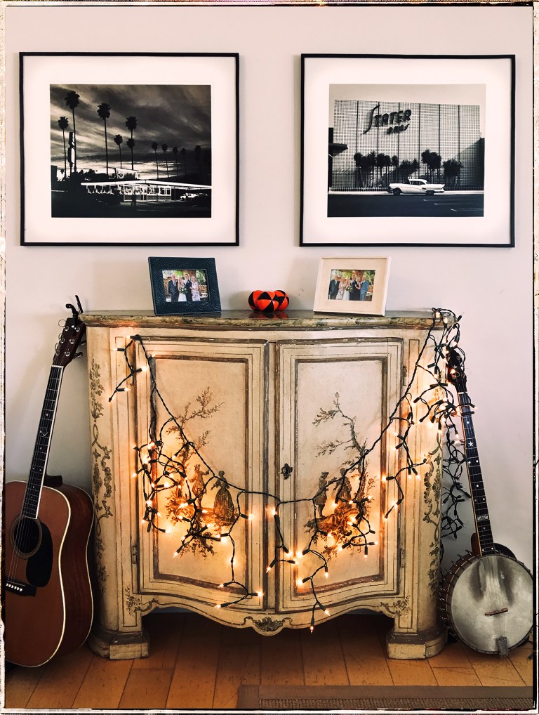 French Bureau w Xmas Lights iDiarist Blog Master